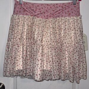 Floral tulle skort